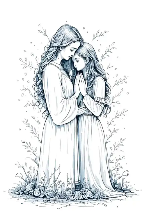 Long Lost Daughter Holding Hands Praying