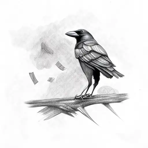 Cute Little Crow Fullbody