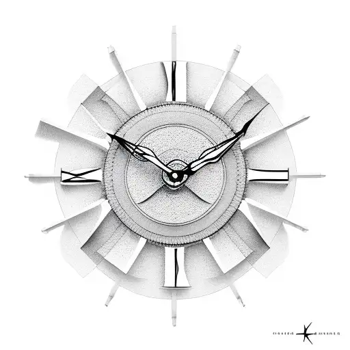 Clock Gear Big Minimalist