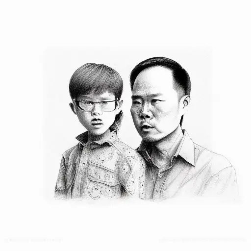 Son And Dad Potrait