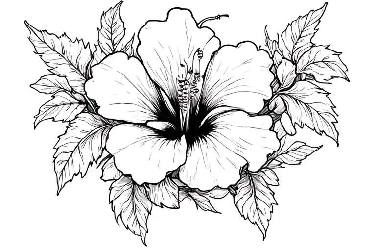 Hibiscus Flower Vine Wrapping