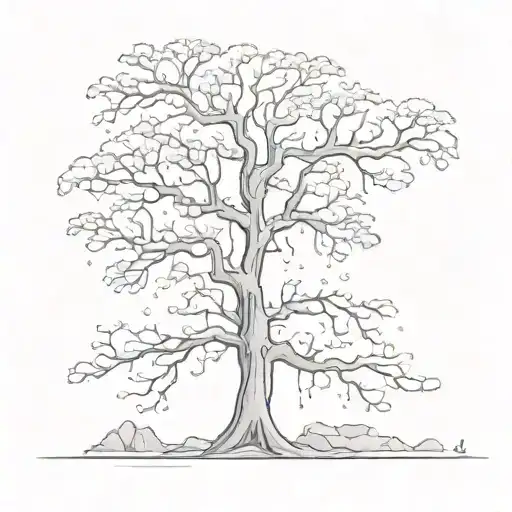 A Tree Without Leaves While Smoke Coming From Inside