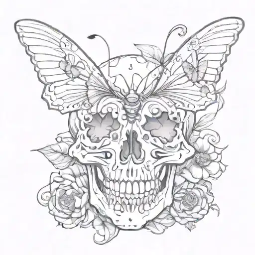 Skull Butterfly