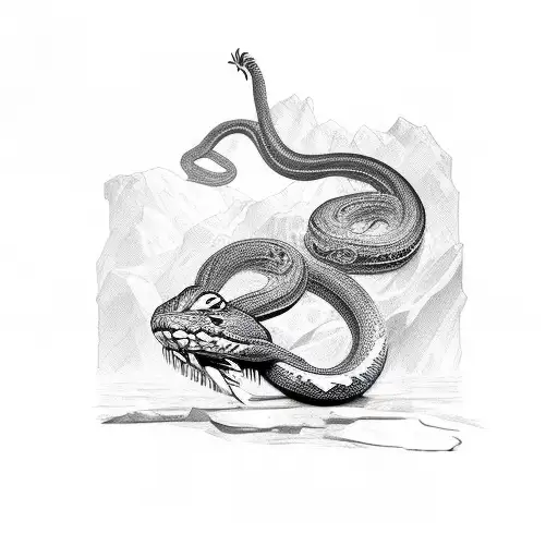 Snake Biting The Hand Of God