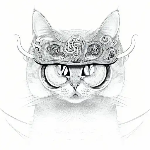 A Cat With A Snake's Eye And A Lot Of Eyes That Looks Like A Devil