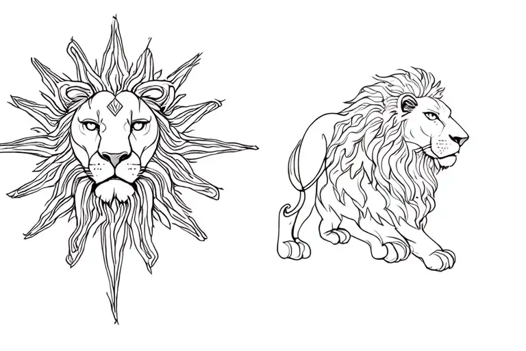 The Symbol Of The Lion And The Sun