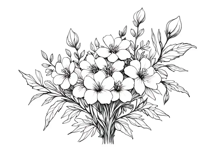 Agrimonia E Water Violet Flower Bouquet