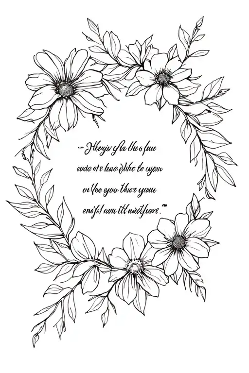 Nature Flowers Quote