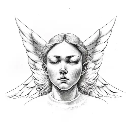 The Angel Of Justice With Open Eyes And Unequal Scales