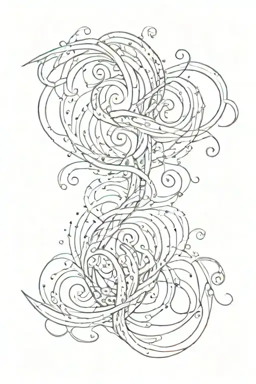 Long Abstract Wavy Line