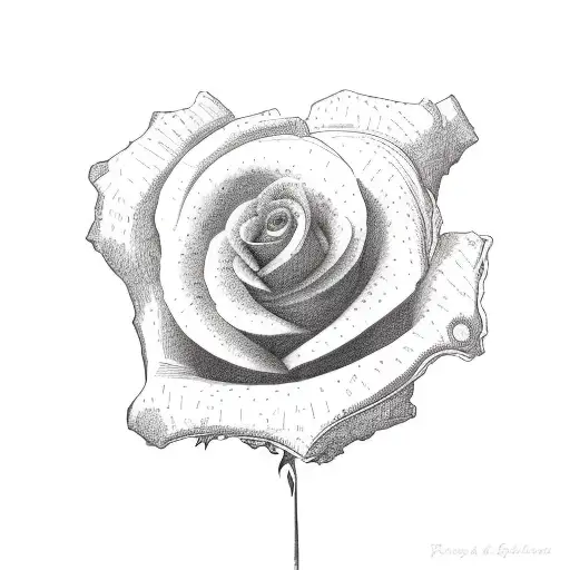 Map Of Ireland Small Red Rose Inside