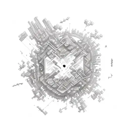 Pretty Scenic Picture Inside Serotonin Molecule