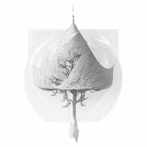 Pulm Tree On Surboard