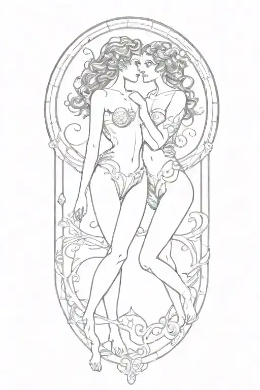 Gemini Zodiac Sign As Person Posing