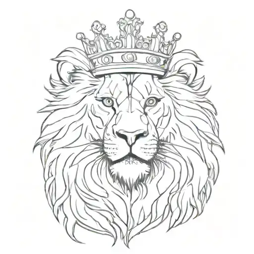 A Lion With A Crown