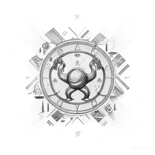 Cancerious Zodiac Symbol