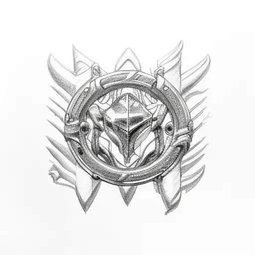 Muscle Car With Sea Hexagone