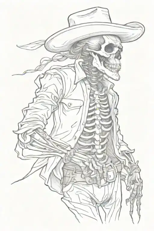 Skeleton Cowboy