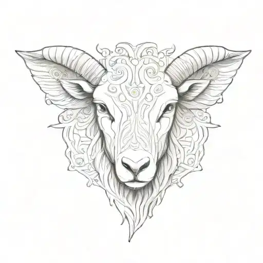 Different Names Of Yahweh In The Shape Of A Lamb Head