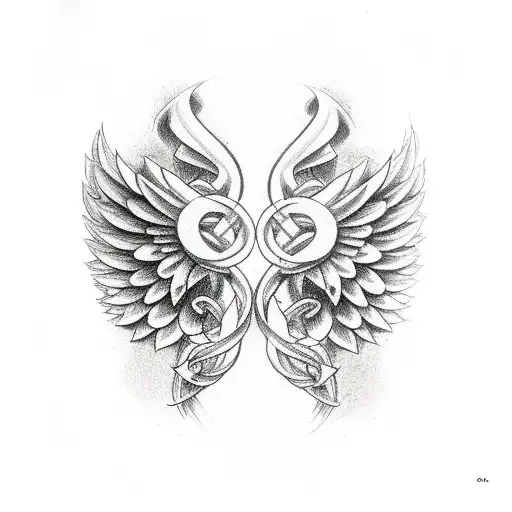 Angel Wings And Crosses And Roses Full Arm Sleeve