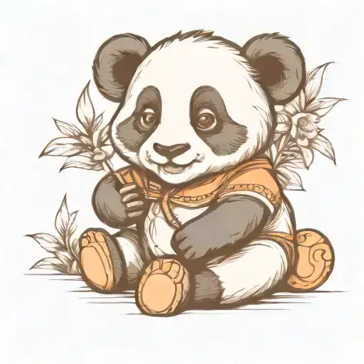 Baby Panda Playing