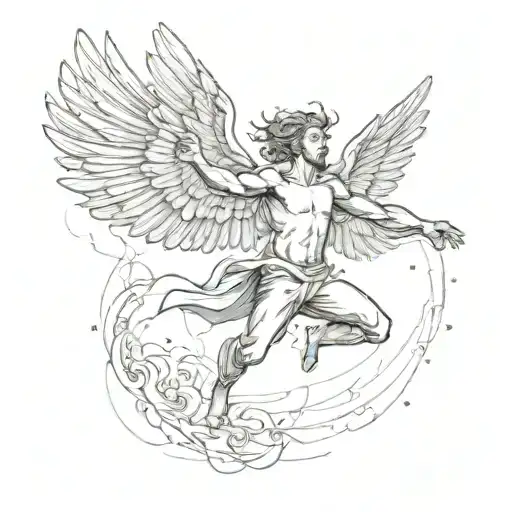 Man Falling Icarus