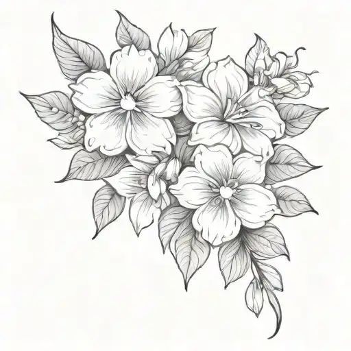 Filipino Tattoo Showcasing Flower