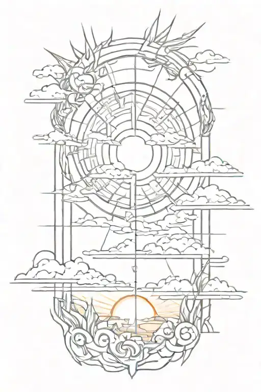Sunset Rays Breaking