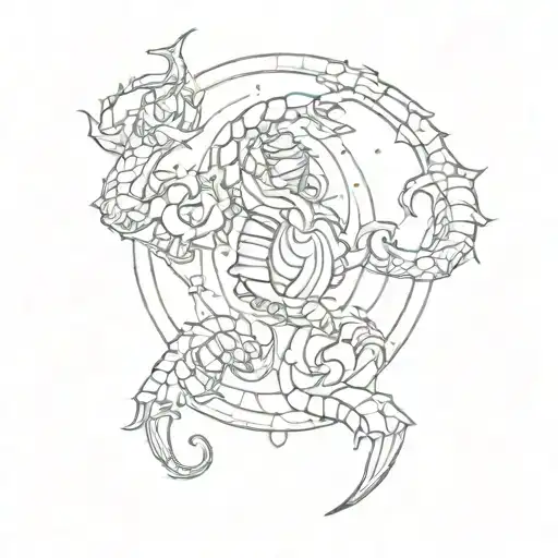 Scorpio And Venus Symbol