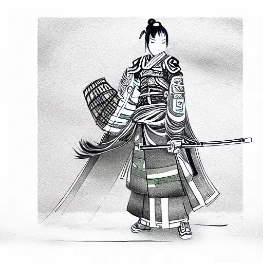 Japanese Women Samurai Anime