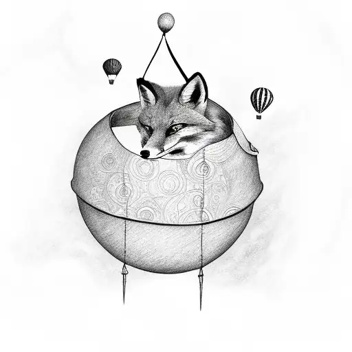 Fox In Balloon