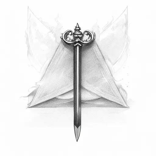 A Simple Thin And Long Rapier Hilt Sword