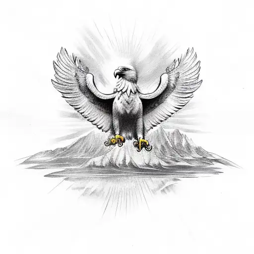 Eagle In A Religious Way