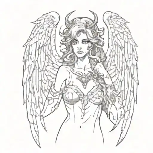 Sexy Angel Demon Girl