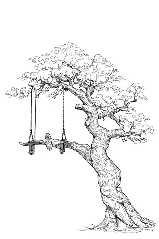 Tree With Swing And Athenian On It