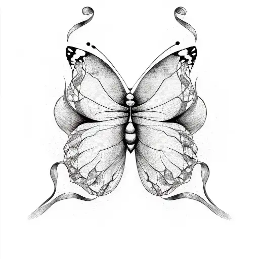 Butterfly With Plane Tree