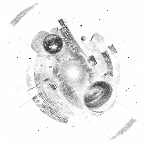 Linework Abstract Galaxy