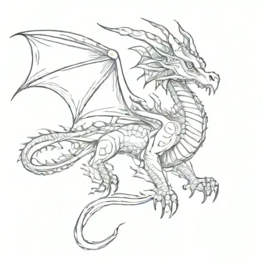 Small Dragon Flying