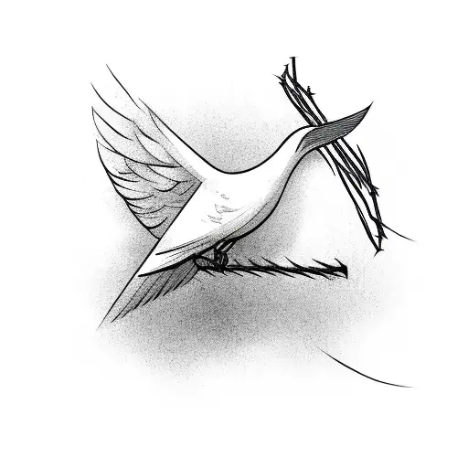 Dove With Barbed Wire