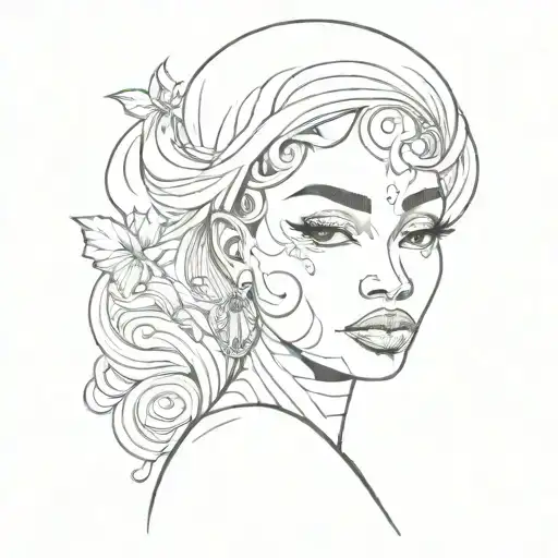 African American Virgo Woman Worth Half Sad Half Happy Face