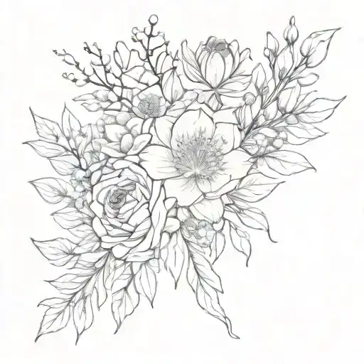 Birth Flower Bouquet