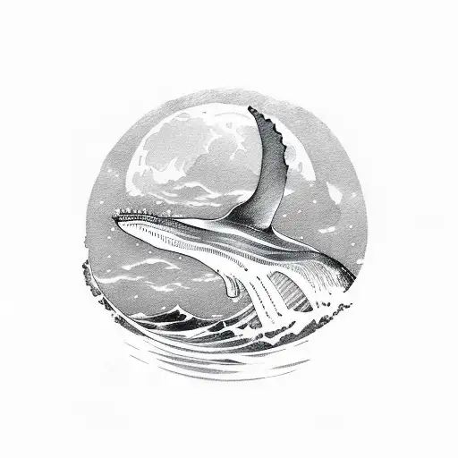 Moon Waves And Whale Tail