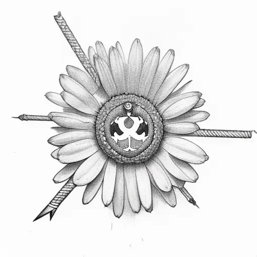 Daisy Semi Colon Anchor