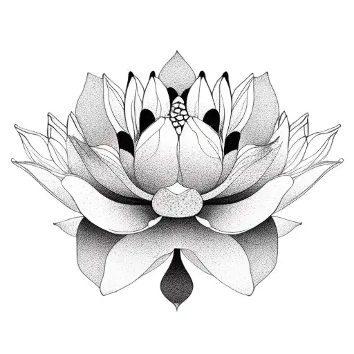 Labrador And Lotus Flowers