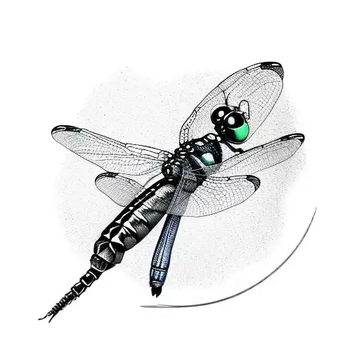 Vinyl Record With Dragonfly On It
