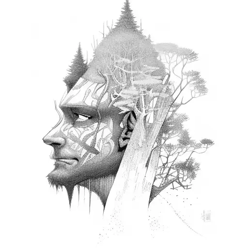 Forest Archer Silhouette