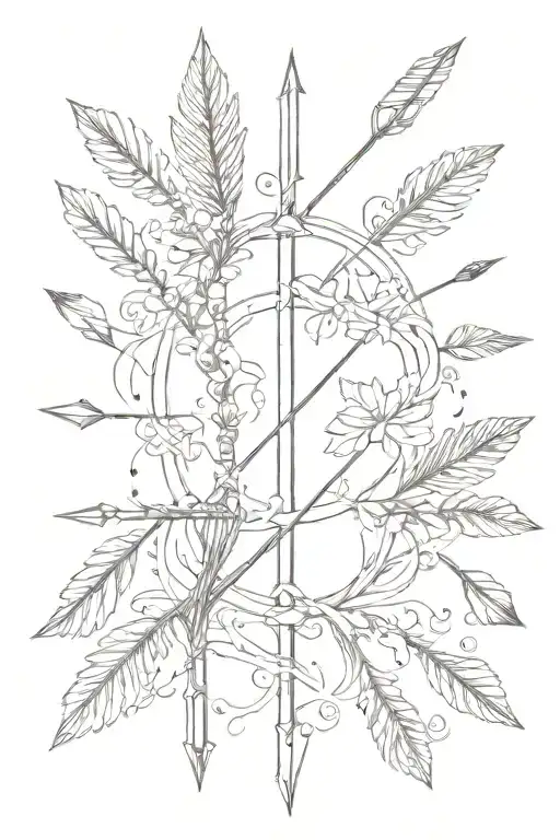 Arrow With Name Intertwined