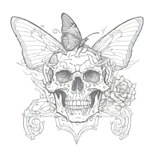 Skull Butterfly Caliper