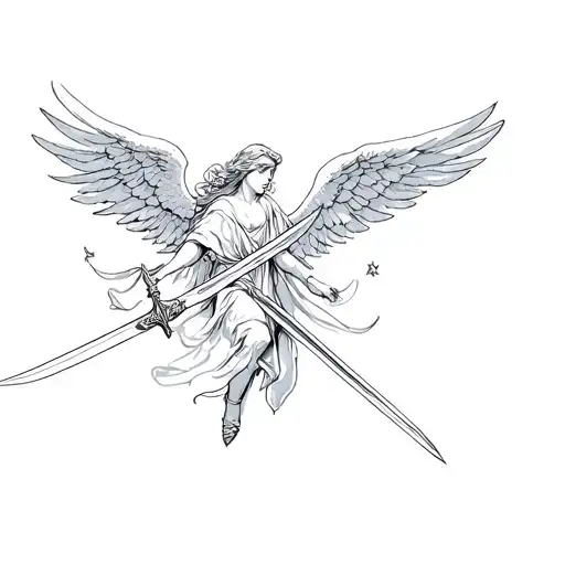 An Angel With A Sword