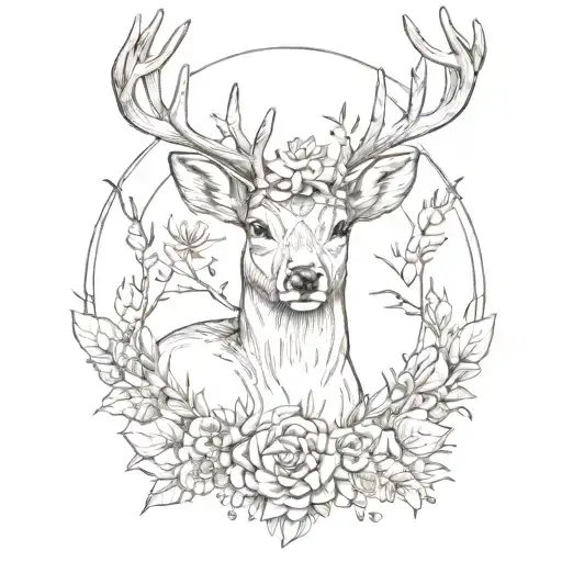 A Deer Shot With Arrows Like Frida Kahlo